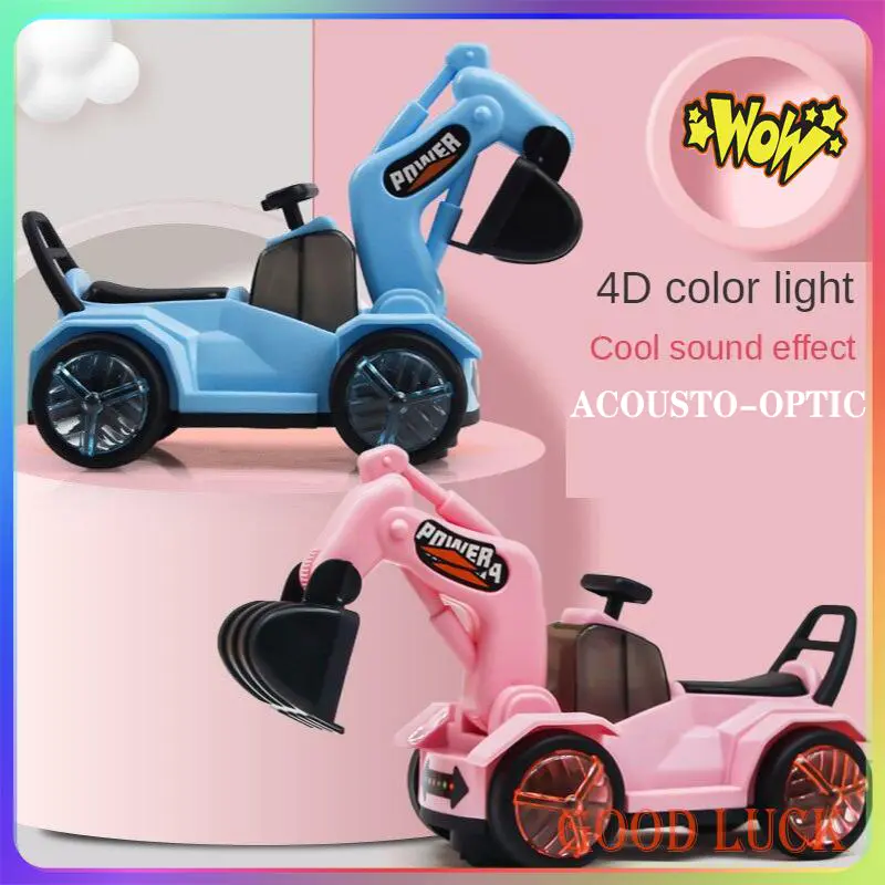 Mainan Jengkaut untuk Kanak-kanak, Elektrik, dengan Lampu dan Muzik, Kereta Kejuruteraan, Sesuai untuk Kanak-kanak Lelaki dan Perempuan, Perdagangan Luar Negara, Kereta Mainan, Ketibaan Baru Toys Remote Remote Control Control