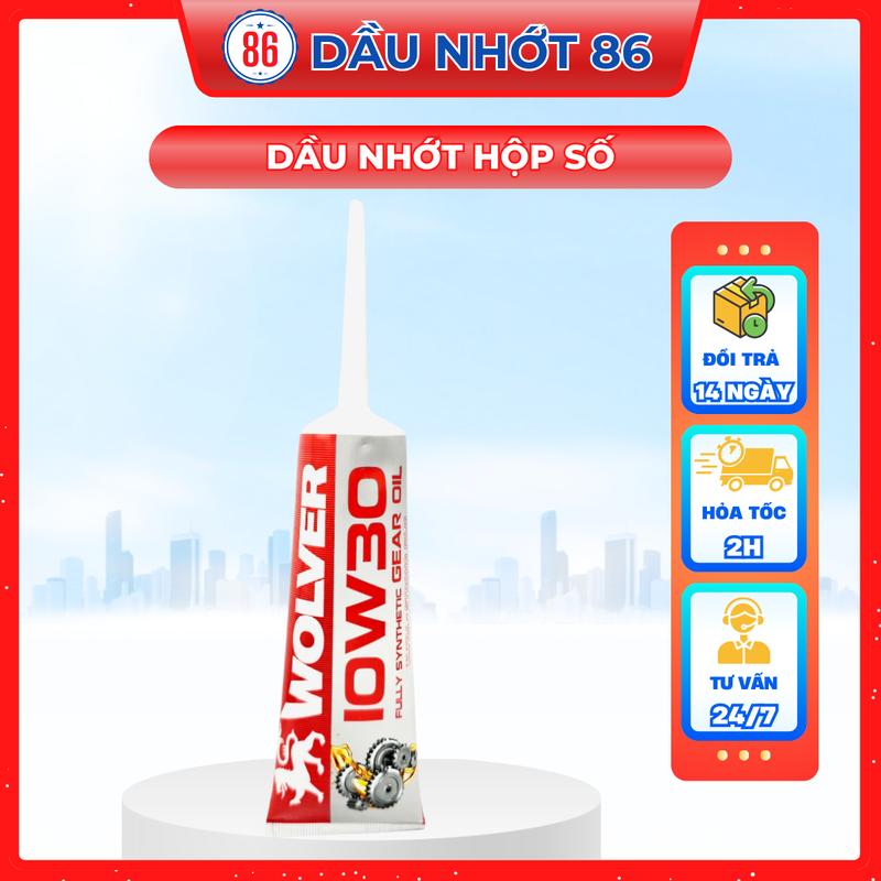 Nhớt hộp số (nhớt láp) xe tay ga tổng hợp Wolver 10W30 Fully Synthetic SN tuýp 120ml- Sản xuất tại Đức