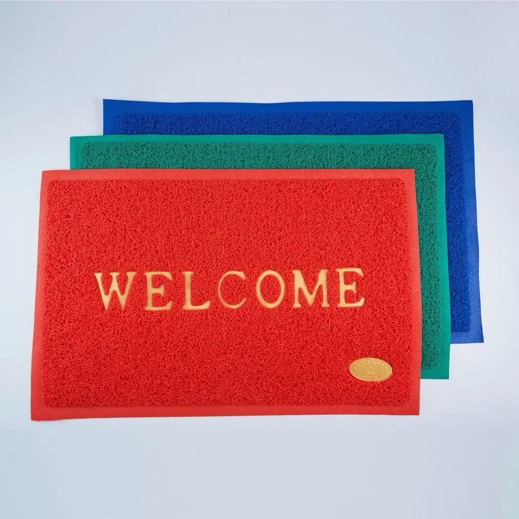 Thảm chùi chân Welcome Việt Nam, giữ lại vết bẩn tốt, không thấm nước, thiết kế thẩm mỹ và độ bền cao 90x 120cm