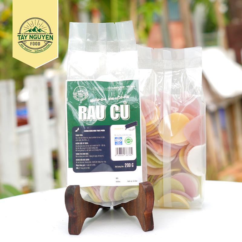  Bánh phồng nguyên chất rau củ & gạo lứt Tây Nguyên Food - Việt Nam 200g 