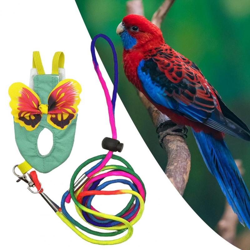 Product Introduction of Parrot Harness Elastic Shoulder Strap Parrot Flight Suit Leak-proof Parrot Flying Vest Parrot Flying Diaper Bird Clothes 15
