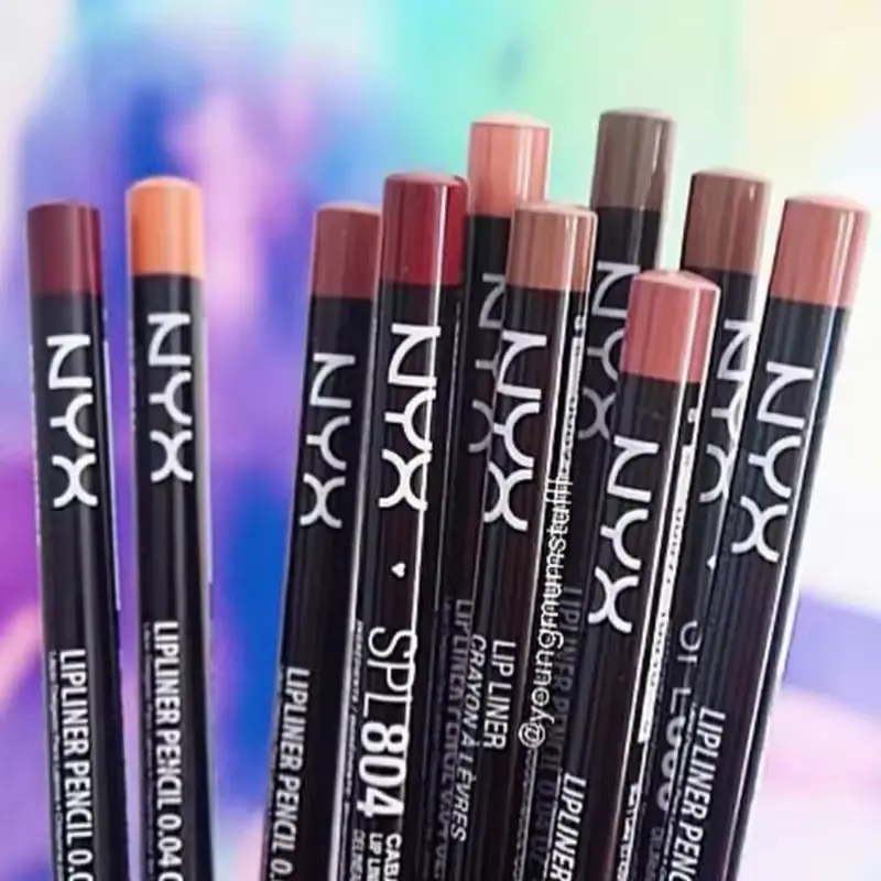 Slim Lip Pencil Waterproof Plumping Long-Lasting Creamy Lip Liner Natural Nude Brown Matte Lip Liner Professional Contour Makeup