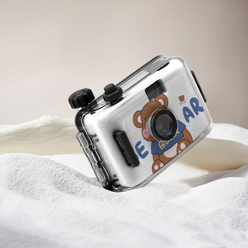 Fool Mini Retro Film Cameras Bear Bear Waterproof Multiple Times Polaroid Children's Birthday Ideas Gift Equipment Instant 5
