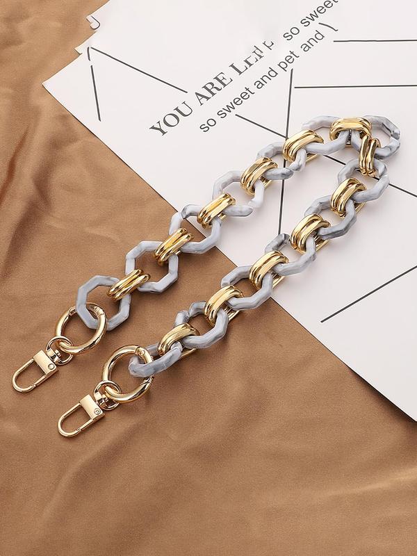 Vintage Ombre Chain Bag Strap, Fashionable Bag Strap for Women's, 1 Count Casual Trendy Versatile High-quality Daily Bag Strap 6