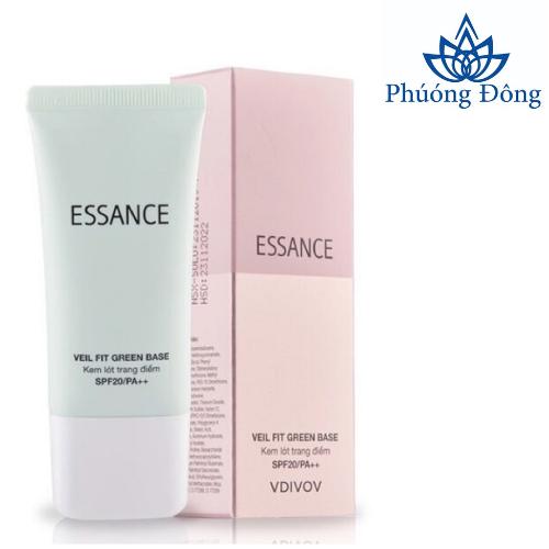 Kem lót hiệu chỉnh sắc da kiểm soát dầu Essance Veil Fit Green Base SPF20 PA++ 30ml 0