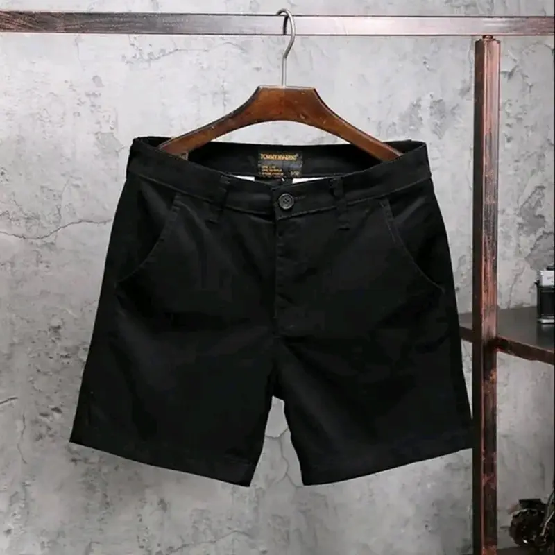 CELANA PENDEK PRIA BROADSHORT COWOK HITAM PREMIUM QUALITY SHORT BOXER SURFING DISTRO 28 - 38 Shorts Santai BAHAN MELAR Katun Dewasa Kotak 3