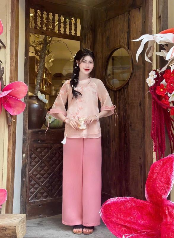Product Introduction of Set tơ cát tường xinh cho nàng lễ chùa 4