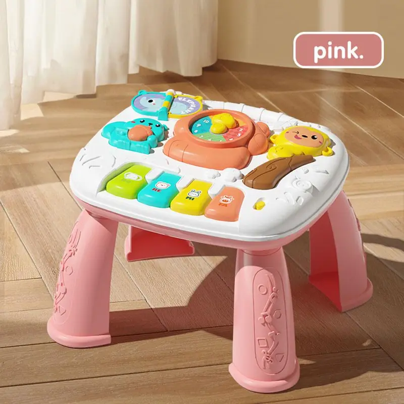 Baby Learning Table, Multifunctional Educational Toy, Interactive Baby Learning Table, Early Education Toy for 0-3 Year Olds 0