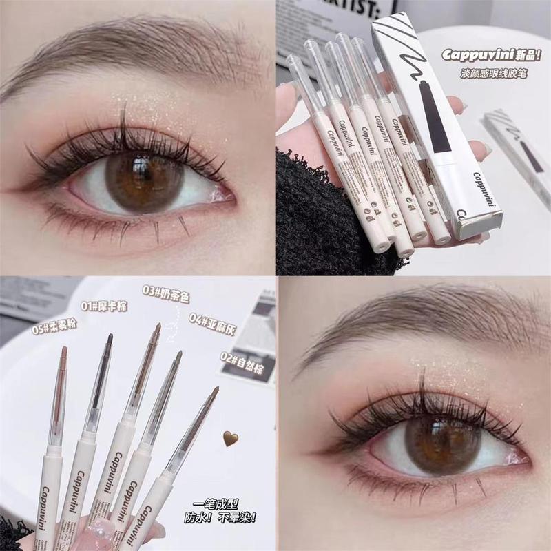 Product Introduction of Cappuvini Small Eyeliner Pencil Naturall Eye Makeup Waterproof Non Smudge Black Brown Eyeliner 3