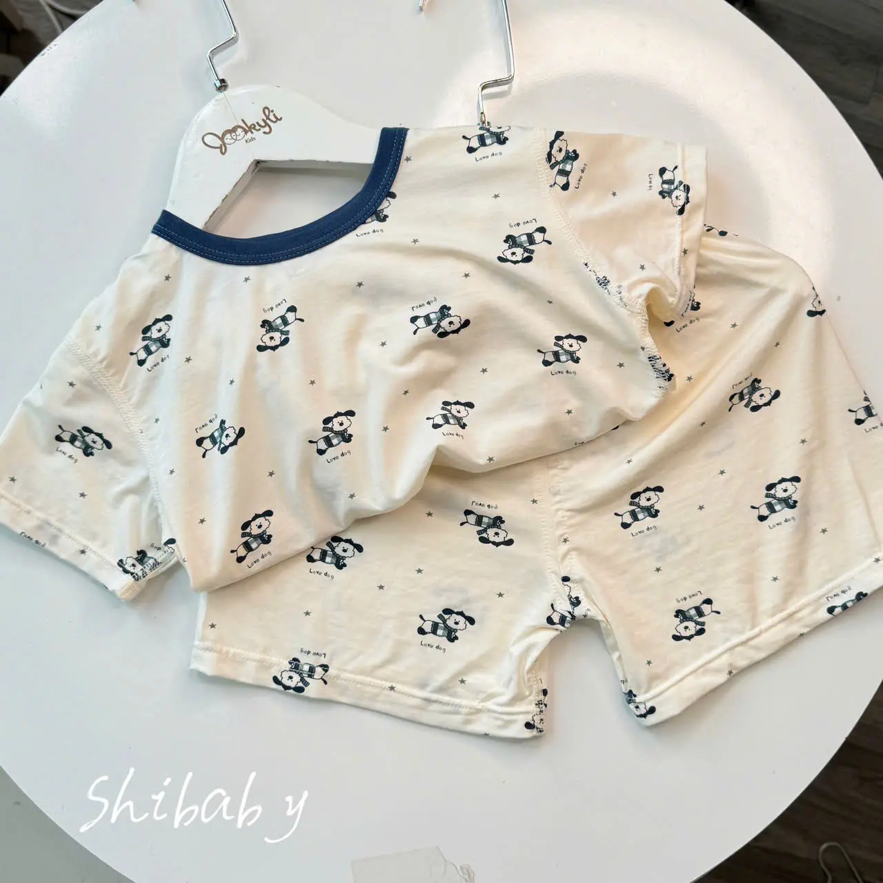 S92-[GUANPIGUO] SÉT QUẦN ÁO MÙA HÈ TENCEL CHO BÉ 2 TỚI 6 TUỔI