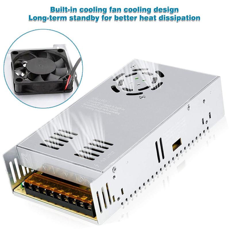 360Watts Switching power supply AC to DC12V 30A 40A DC24V 15A 20A LED 500W Transformer Constant Voltage Adapter for LED Strip Drivers, CCTV Power Supplies, Small Appliances, 1