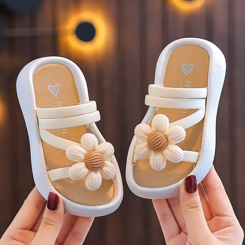 Dép Xỏ Ngón Bé Gái, Ưa Nhìn, Hàng Mới Về, Chống Trượt, Phong Cách Công Chúa Đẹp Trai, Thích Hợp Cho Mẫu Giáo, Chống Bám Bẩn, Dép Đế Bằng Trung Quốc Mới, HK, Năm 2025 7