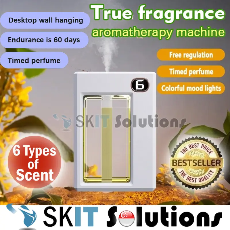 【SKIT SG】Wall Mounted Aroma Diffuser Machine Aromatherapy Machine Air Humidifier, Automatic Aromatherapy Diffuser, Aromatherapy Oil,  Automatic Aroma Diffuser Essential Oil, Aroma Diffuser Refill, Aromatherapy Fragrance, Car Air Freshener Spray Nebulizer