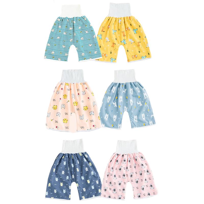 Product Introduction of Baby Waterproof Diaper Pants Skirt for Potty Training Baby Comfy Diaper Short for Boys and Girls Sleeping Bedclothes 6