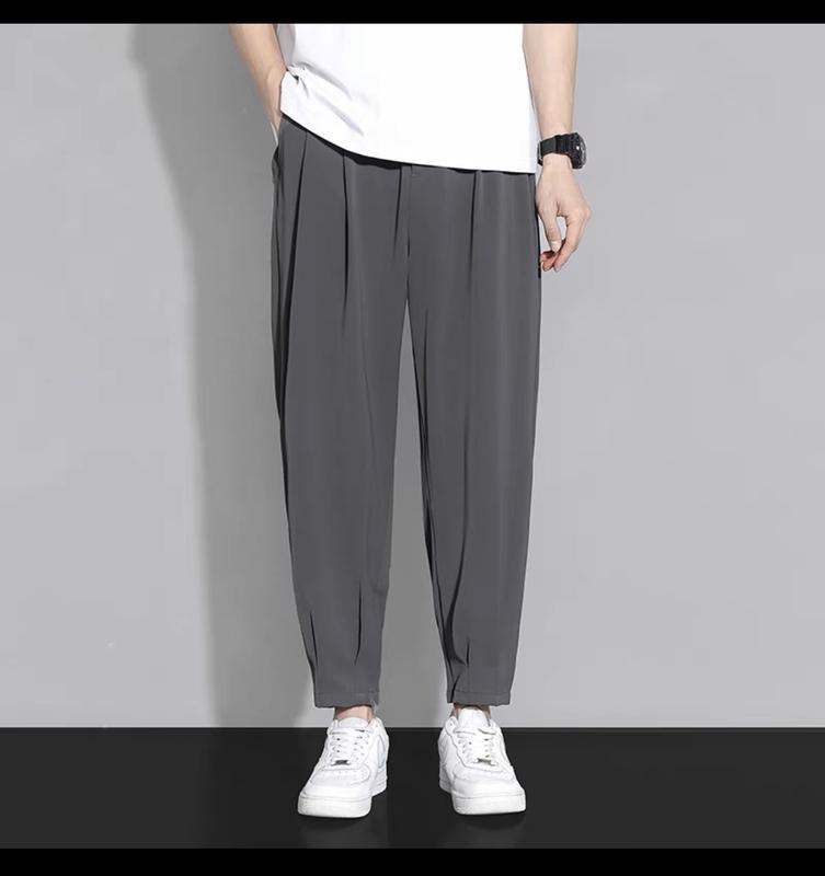 Quần ống rộng kéo khoá chống nhăn nhàu size S M L