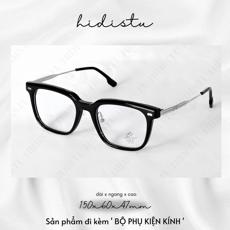 [NEW] Gọng kính mắt vuông Zin premium càng kính phối kim loại cao cấp. Bản to, phù hợp mặt to và vừa. Unisex nam và nữ