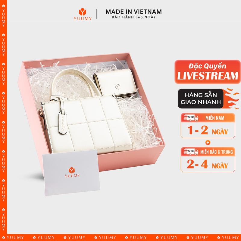 (Độc Quyền Livestream) Túi Yuumy (Thời trang nữ túi đeo chéo da + ví mini - Bộ quà tặng túi xách Rạng Rỡ YHQ02)