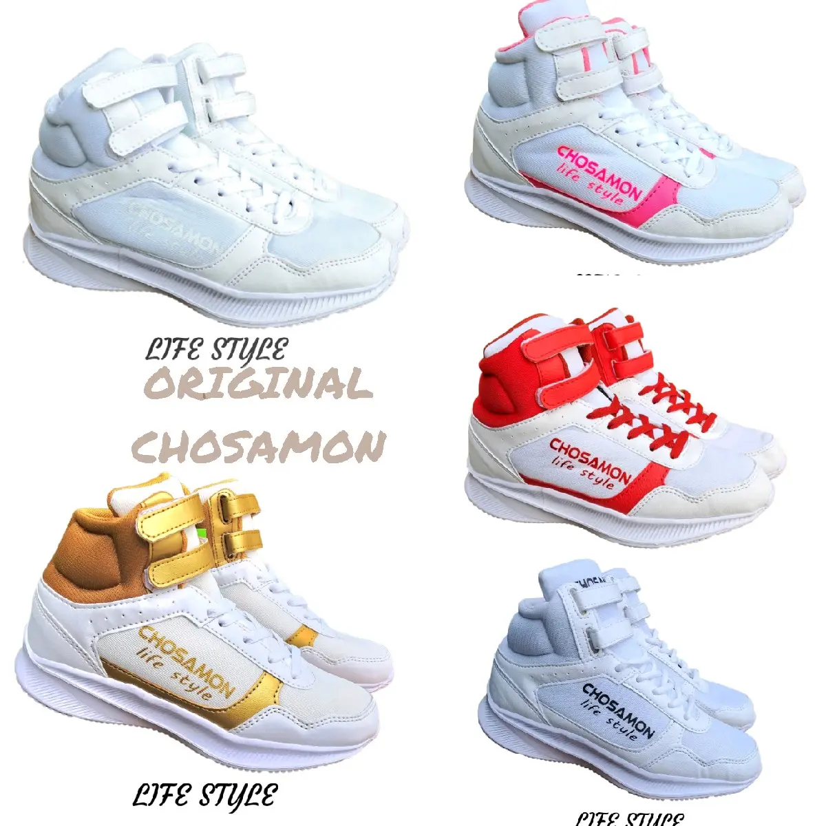 Chosamon Life Style Sepatu Senam Fashion Zumba Fitness  Dance Gym Trainer Training Unisex Wanita Pria Original nyaman kuat ringan Sneaker Shoes Running Olahraga