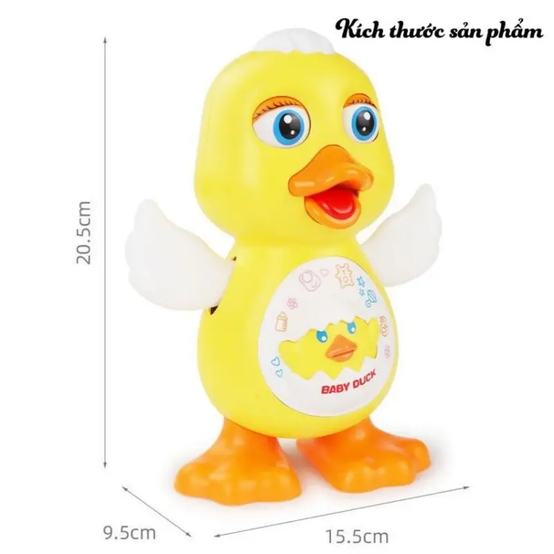 Đồ Chơi Chú Vịt Nhảy Múa Phát Nhạc Có Đèn Vui Nhộn, Vịt Nhảy Theo Nhạc Toy 5