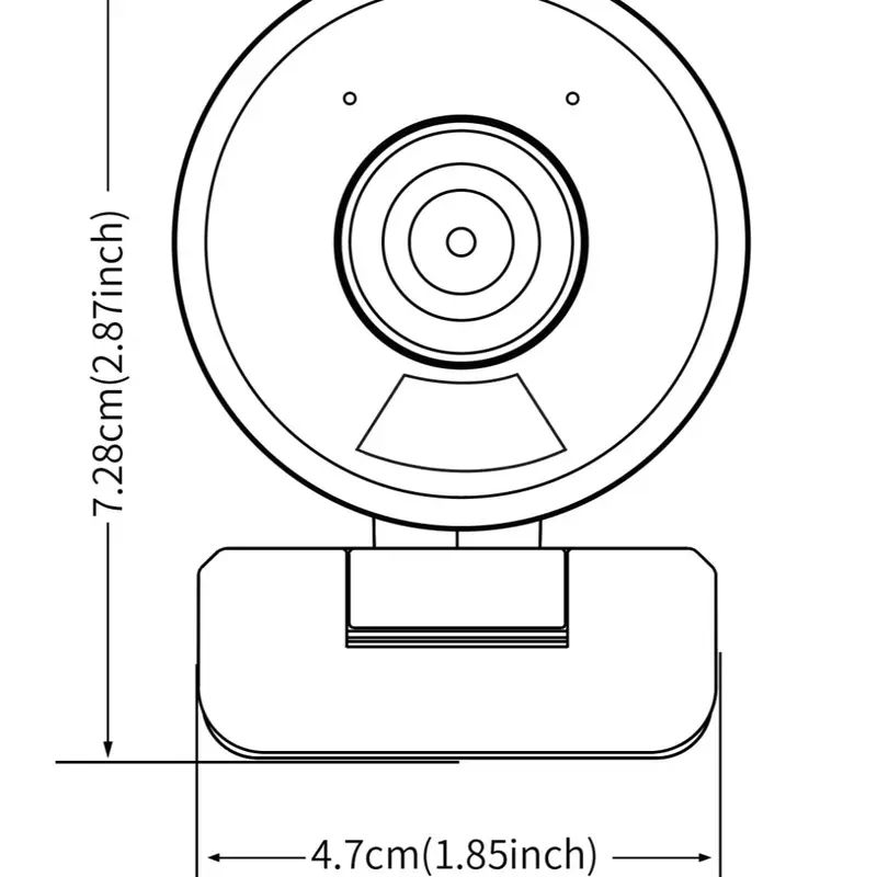 USB Webcam, Auto Focus Webcam with Microphone, Computer Camera with Remote Control, Webcam for PC, Laptop, Desktop, MAC 1