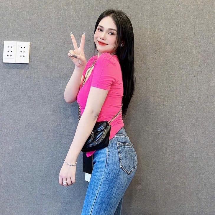 B1- dưới 58kg Áo thun tay ngắn borip nhún eo và cổ from baby tee Women 8