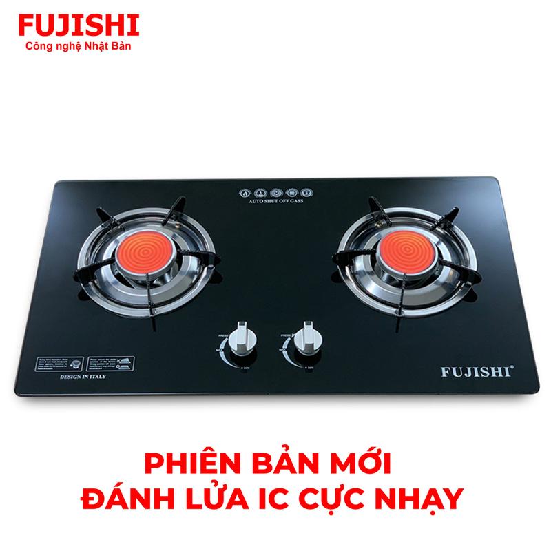 Bếp gas âm FUJISHI FJ-8010IC - HỒNG NGOẠI  - Đánh lửa IC cực nhạy - Lắp âm / Để nổi 2 trong 1 - Lửa xanh tiết kiệm gas - Bảo hành chính hãng 02 Năm