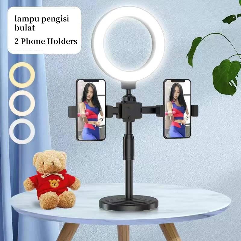 Dapat Skala TNW Ring light 16cm+Tripod +2 Holder HP Ring light Shop  Tokopedia