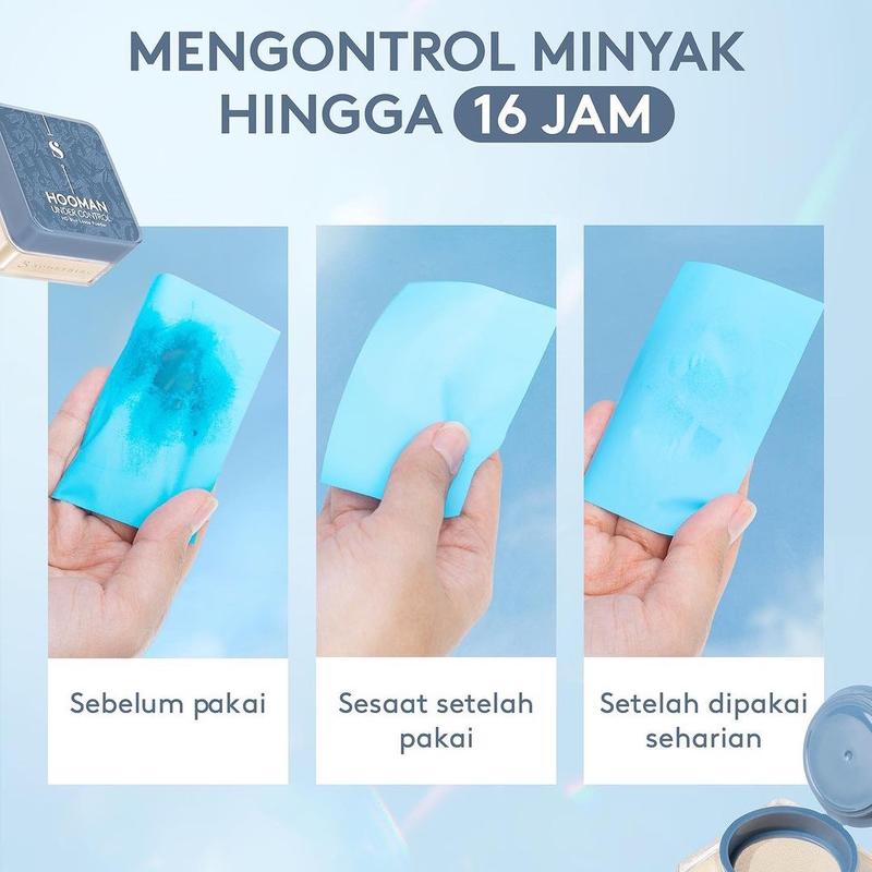 Somethinc  Hooman Under Control HD Blur Loose Powder Wajah 3