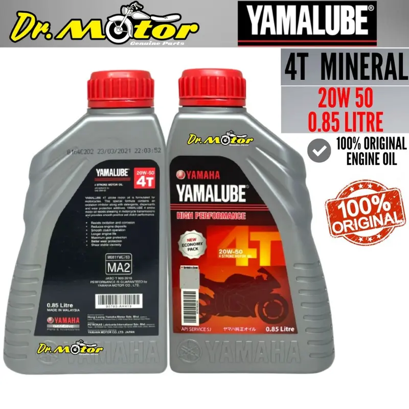 100% ORIGINAL Yamalube 4T Minyak Engine Fully SEMI Synthetic - TikTok ...