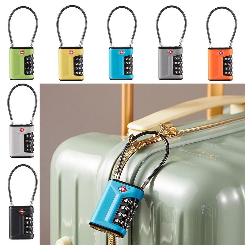 Product Introduction of Fashion TSA 4 Digit Combination Lock Padlock Anti-theft Luggage Coded Lock Security Tool Suitcase Customs Password Lock for Travel 14