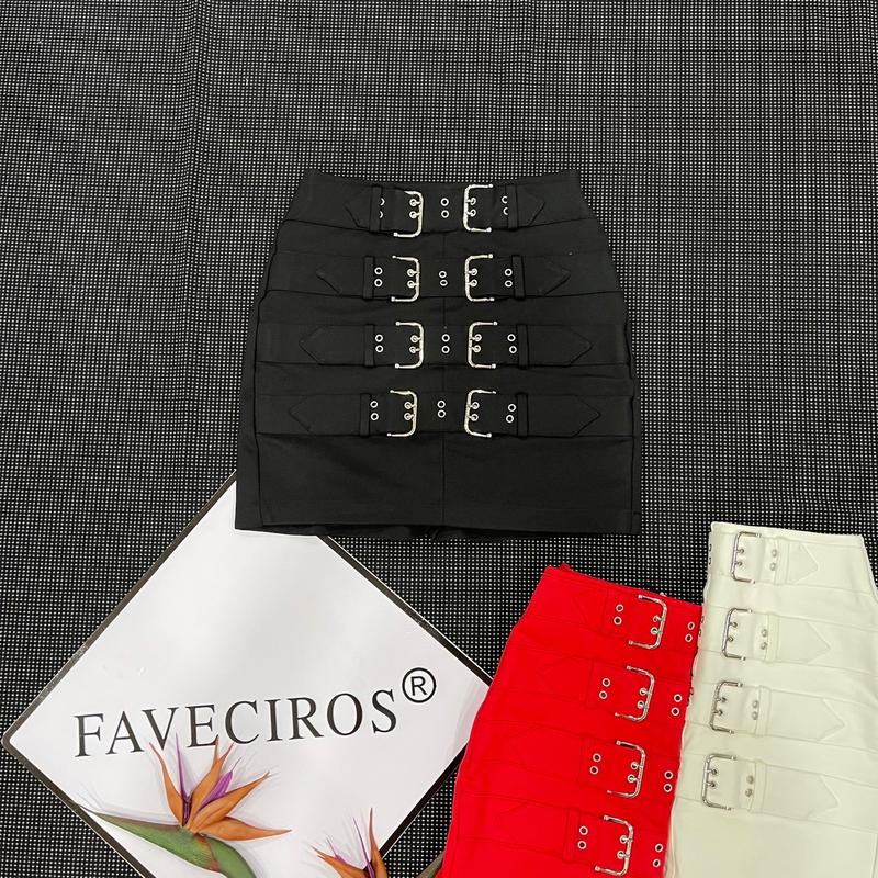 Quần Váy Thun Nữ FAVECIROS Phối Khoen Nịt Lạ mắt Và Cá Tính MS:# 504602 Women Voan Voi