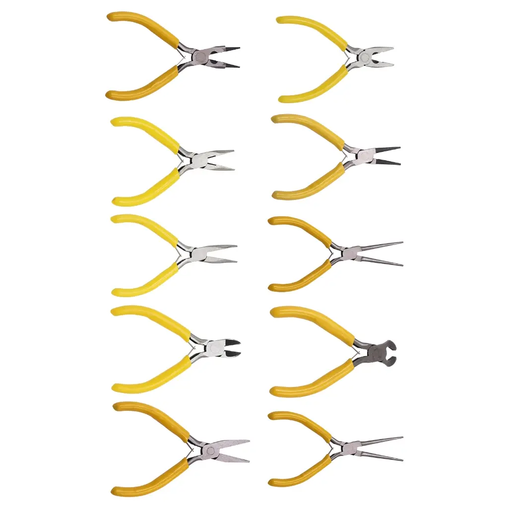 10Pieces Jewelry Pliers Set Jewelry Making Hardware Winding Pliers for DIY Craft