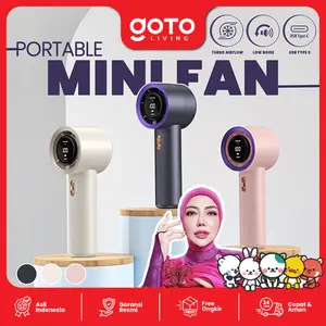 EXCLUSIVE Goto Living x Bella Shofie Ezora Kipas Angin Mini Fan Portable Digital Turbo Rechargeable #CR