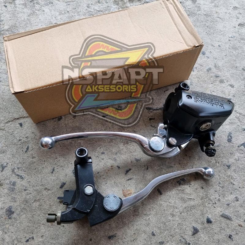 Master Rem Nissin Moge ER 6 Import Dus Coklat Set kanan Kiri GlLmax Tiger Megapro Universal Semua Motor Bisa 0