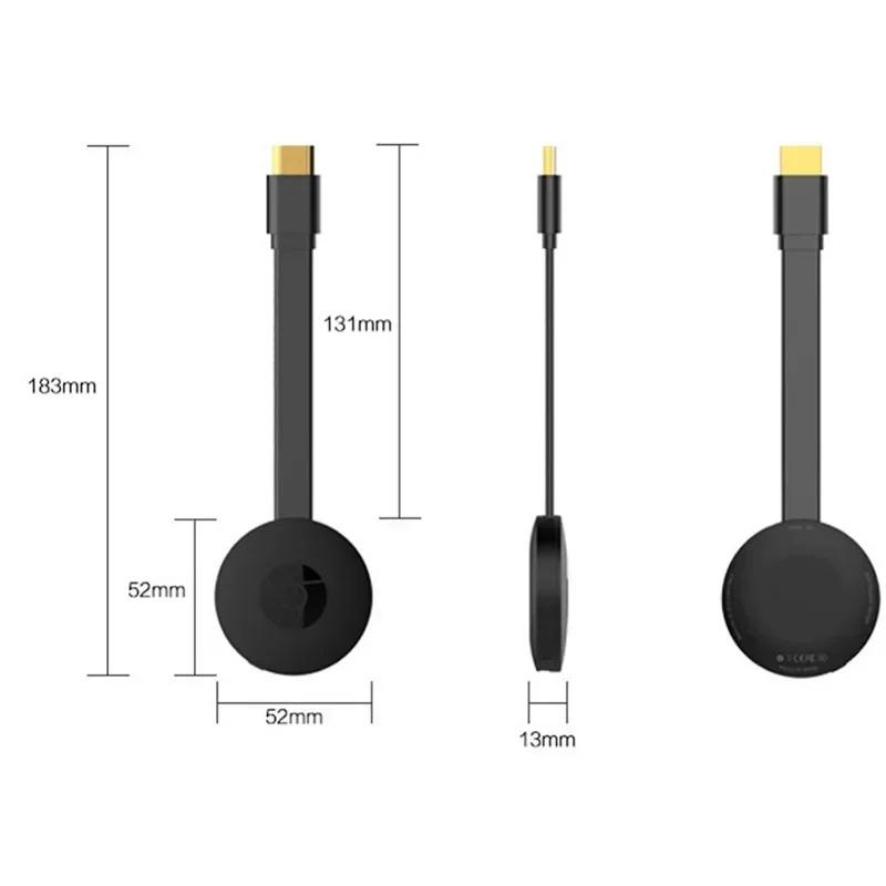 Miracast Android Dongle Mirascreen Wifi HDMI-compatible Airplay TV Stick Wireless Display Receiver 1080P Media Streamer Adapter 5
