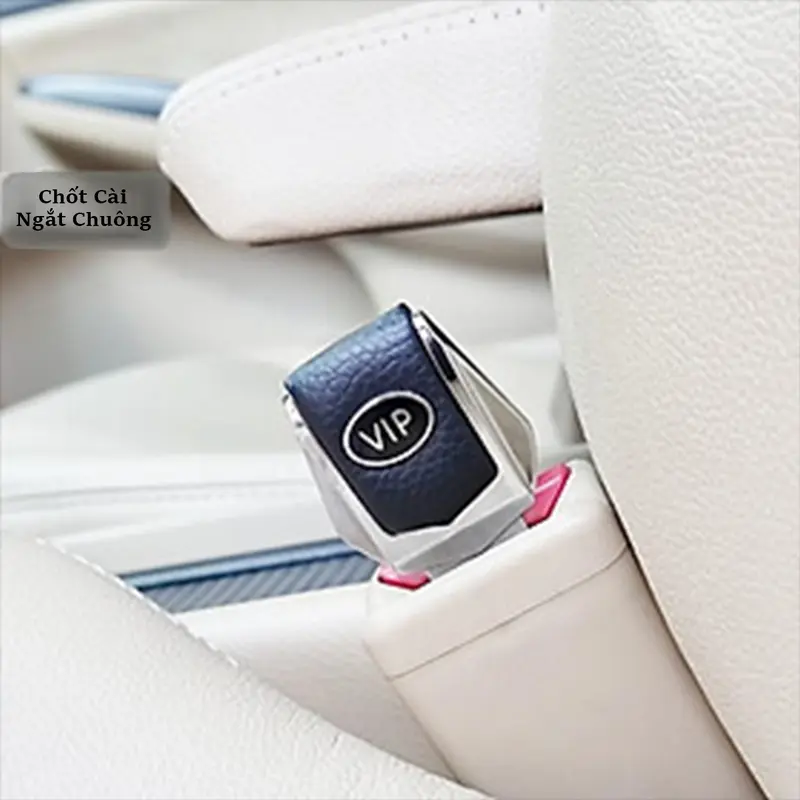 Chốt Ngắt Chuông Dây An Toàn Ô Tô Logo Vip - Bộ Gồm 2 chiếc Phụ Tùng Nội Thất 1