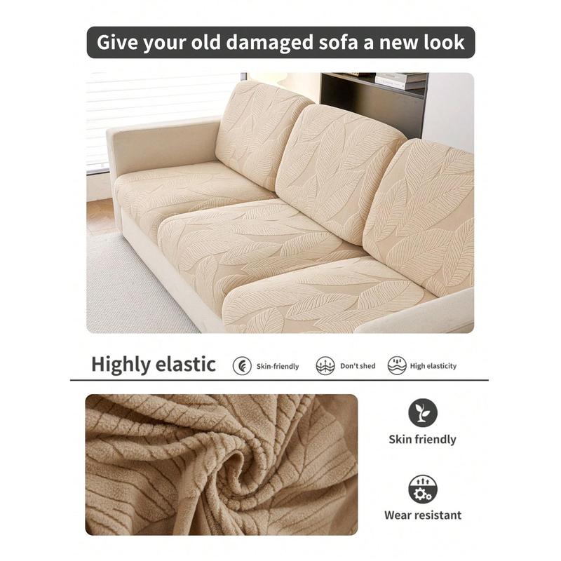 1pc Stretchable Sofa Cover, Anti-Slip & Waterproof, Thickened All Season Sofa Seat Cushion Cover, Machine Washable, Pet-Friendly, Suitable For Bedroom, Office, Living Room, L-Shape Sofa & 1/2/3/4 Seats 8
