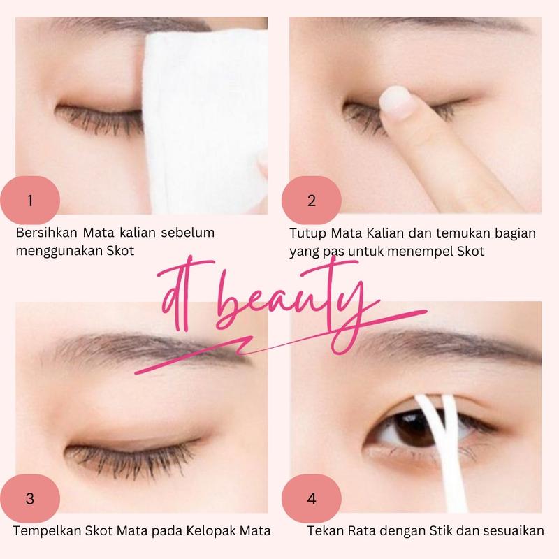 Skot Mata Eyelid Tape Roll ISI 300 PASANG Scot Mata Jaring Skot Kelopak Mata Transparan / Skot Mata Roll Double Eyelid Bening Tahan Air 5