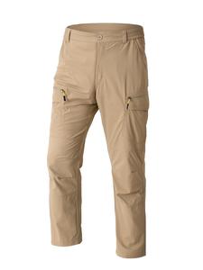 Men's Solid Multi-pocket Cropped Pants, Regular Fit Casual Comfy Waterproof Trousers for Outdoor Work, Fashion Men's Bottoms for All Seasons, Menswear