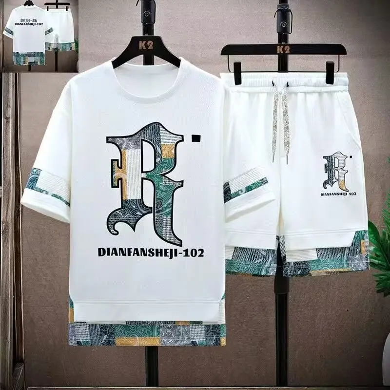 Summer New Arrival! Boys' Sportswear Set - Breathable Short Sleeve T-Shirt & Loose Shorts |   Trendy Casual Outfit for Teens & Students |   Lightweight Comfort Gym Wear