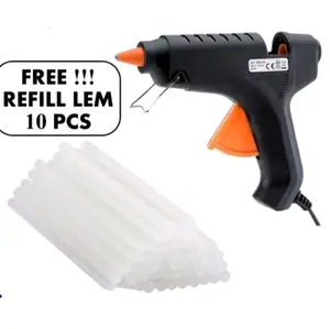 alat tembak lem kecil, glue gun+refill isi lem kecil
