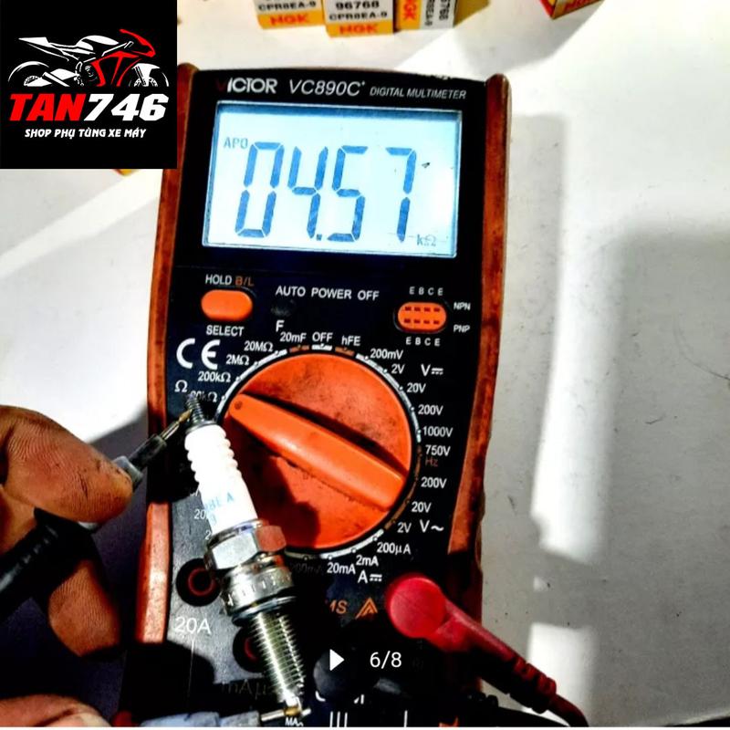 Product Introduction of Bugi NGK CPR8EA-9 chân dài có trở, hàng chính hãng, lắp cho xe Wave S110, Future Neo, Future 125Fi, Future X, Air Blade các đời, Nouvo 4/5/6, và nhiều dòng xe khác. 41