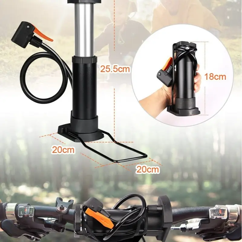 High Pressure Pump Pompa Injak Ban Sepeda Motor Mobil Bola Balon 0727 5