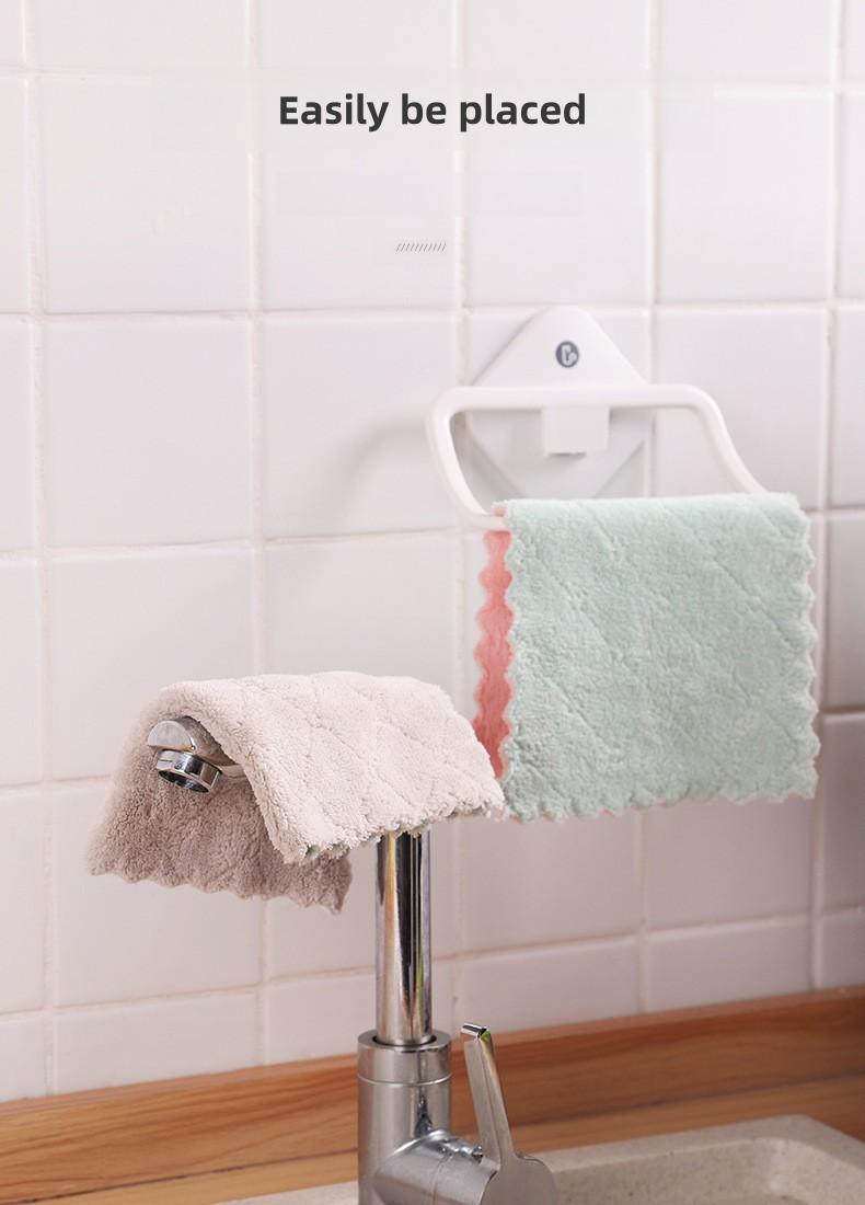 Product Introduction of Kitchen Cleaning Rag Absorbent Dishcloth Thickened Dishwashing Towel Lint-Free Easy to Clean 7