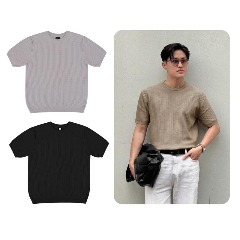Áo len cộc tay Aiden Jack Lane Áo cộc tay form regular unisex chất liệu vải len lông thỏ Local Brand Jack Lane