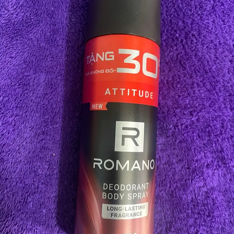 Xịt Khử Mùi ROMANO Attitude Hương Nước Hoa 195ml - Ngăn Mùi Toàn Thân Dưỡng Thể 5