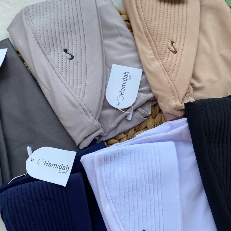 Bergo Hamidah S Pad Tebal Besar Original Hamidah bergo sport jilbab instan 3
