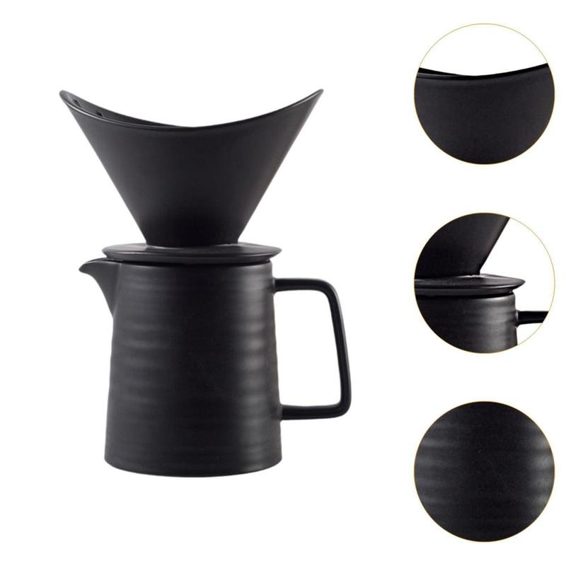 Product Introduction of Pour over Coffee Maker Set Coffee Server Manual Brew Maker Retro Hand Drip Cone Dripper Coffee Brewer Ceramic for Home Cafe 1