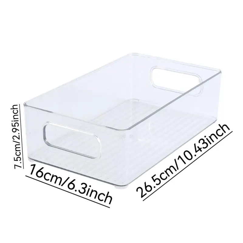 Storage Box, 1 Count Desktop Makeup Mask Storage Box, Acrylic Snack Box, Household Kitchen Sundries Storage Box 1