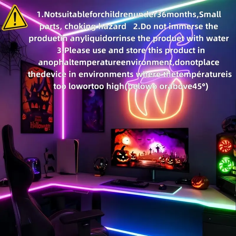 USB Powered LED Strip Light, RGB Color Changing LED Light Strip with Remote Control, Smart LED Lights for Home Party Decoration 3